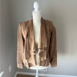 Neiman Marcus Brown Suede Blazer